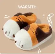 Stereoscopic Bear Claw Slippers Men Indoor Outdoor Wear Soft Thick Non-slip Cute
