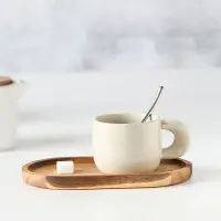在飛比找松果購物優惠-韓式啞光陶瓷可愛小熊下午茶咖啡茶具杯盤組 (6.8折)