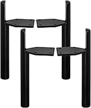 6 inch / 15cm Metal Furniture Legs, Tchosuz Pack of 4 Mid Century Modern Side-Mounted Tapered Replacements Feet for Home DIY Projects Sofa Couch Ottoman TV Stand