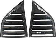 Car Side Window Louvers Scoop Cover Vent Shutter Compatible For Dodge Challenger 2008-2023 Rear Side Window Decoration Body Kit Tuning(Glossy Black)