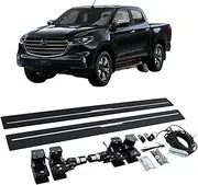 MOMOAU Aluminum Alloy Automatic Electric Power Side Step 4x4 Running Board, Compatible with Mazda BT-50 Double Crew Cab 2015+