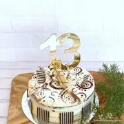 Acrylic Gold Mirror Age 13 Cake Topper