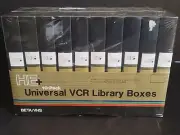 Jasco HE+ 10-Pack Universal VCR Library Boxes VHS / Beta Storage Boxes HE8698