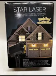 Star Laser Projector Holiday Light Shower Show Red & Green Stars Christmas