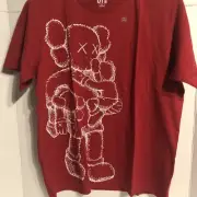 Uniqlo X KAWS SS16 100% Authentic Companion’ Tee In RED Size XL 2016