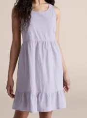 Ladies size XL size 16 purple DOBBY COTTON summer nightie nighty Target NEW 681