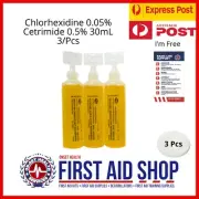 3 x PFIZER CHLORHEXIDINE & CETRIMIDE IRRIGATION SOLUTION 30ml