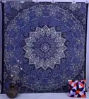 Indian Star Psychedelic Mandala Tapestry Cotton Wall Hanging Throw Black Bedding