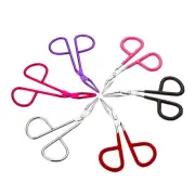 2x Scissors Flat Tip Eyebrow Tweezers Clamp Clipper Stainless Removal Too.pi