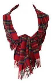 100% Pure Lambswool Authentic Traditional Scottish Tartan Stole - Royal Stewart