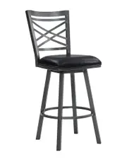 Armen Living Fargo 30" Counter Height Metal Barstool