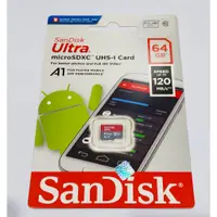 在飛比找蝦皮購物優惠-存儲卡 MicroSD 64GB SanDisk Ultra