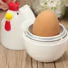 1Pc Microwave Egg Cooker Plastic Poacher Chicken Boil Boiler Poach Steamer Tools