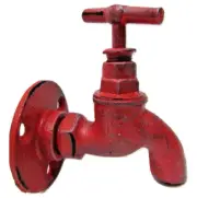 New Vintage-Look Non-Working Faucet Spigot Shaped Cast Iron 3.5" x 4" Coat Hook