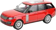 Scale Finished Model Car for Land Range Rover SUV 1:18 Alloy Car Model Diecast Metal Vehicle Sound and Light Gift Collectibles Miniature Replica Car(Red)