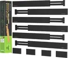 10Pack Bamboo Drawer Dividers, Expandable Drawer Separators Splitter, 17-22 Inch