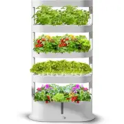 Nutraponics 64 Pots 4 Row Hydroponics Grow System Auto w/ LED Grow Lights & Pump