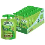 GoGo squeeZ Fruit on the Go Apple Apple 3.2 oz Pack of 18 Unsweetened Fruit S...