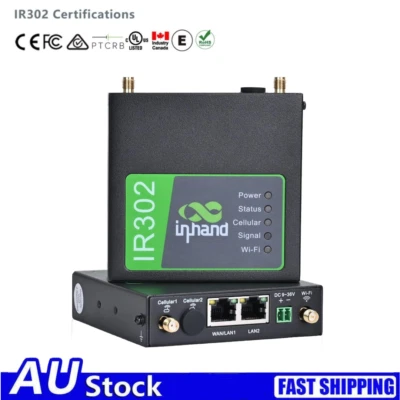 InHand Industrial Cellular 4G Router Modem LTE CAT4 Wifi M2M Dual Sim Unlocked