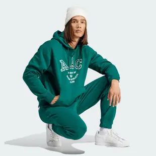 adidas 上衣 男款 長袖上衣 帽T 運動 三葉草 亞規 HACK AAC HOOD 綠 IM4576 (S2139)