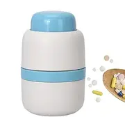 Small Pill Cutter - Accurate Cutting Pill Splitter, Multifunctional Pill Crusher | Adjustable Portable Tablet Divider With Storage Container For Small & Large Pills, Easy To Use Medication Tool