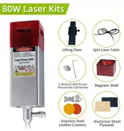 80W Laser Module With Air Assist Nozzle for CNC 3018 Laser Engraving Machine