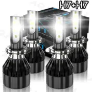LED Headlight Bulbs Combo 6000K for Smart Fortwo 2008-2015 High Low Beam Lights (for: Smart)