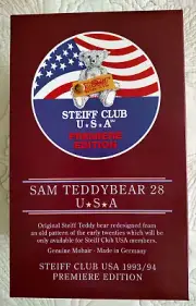 Steiff Club SAM - 1st Club Bear 1993 - New in Box #420801