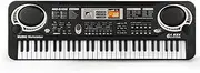 Felenny 61 Keys Piano Keyboard Portable Digital Music Keyboard, Early Education Music Instrument with Microphone Built- In Speaker for Simply Piano Application, 1-8 Years Old