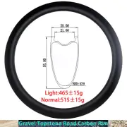 700C 55X28mm Gravel Bicycle Carbon Rim Disc or V Brake Tubeless Clincher