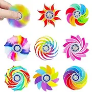 DBAILY Pack of 9 Fidget Spinners, Spinner for Children Adults, Anti-Stress Toy for Children Adults, Fidget Toys, Cool Things for Boys, Party Bag Children's Birthday Party (Stochastic)