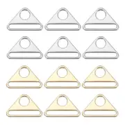 2 Inch 12 Pcs Triangle Buckle Adjuster for Bag Silver/Light Gold