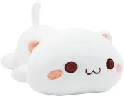 Cute Kitten Plush Toy 25.5" Stuffed Animal Pet Kitty Soft Anime Cat Large Plush
