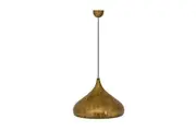 Zion Elegant Metal Dome Pendant Light Lamp - Antique Brass.