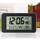 Large Digital LCD Calender Alarm Clock Temperature Snooze Quiet Clock
