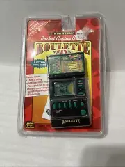 1995 MGA Mini Vegas Pocket Casino Games Roulette Electronic Handheld MGA-834 New