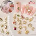 Christmas Snowflakes Charms Zircon 3D Nail Art Jewelry Crafts DIY Design Decors
