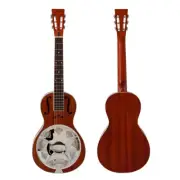 Aiersi Mahogany F Hole Parlor Resonator Guitar
