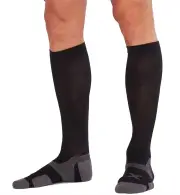 2XU Vectr Cushion Knee High Compression Socks - Black/Titanium - L2