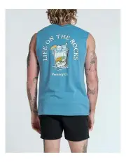 [Vacancy & Co] Life on the Rocks Tank in Dusty Blue