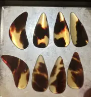 Guzheng Nails Picks Natural Material, Large size, set of 8