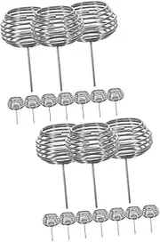 SUPVOX 2sets Long-Lasting Bonsai Fertilizer Boxes Stainless Steel Fertilization Tools for Easy Planting 10pcs*2