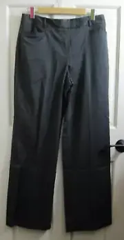 NWT Van Heusen Charcoal Dress Pants Womens Size 10 32x32 Stretch 119-30012