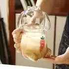 Glass Water Pitcher with Cups Bedside Carafe Set Teapot for Tea Drinks Milk