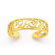 9ct Gold Filigree Toe Ring