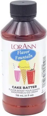 2 Pack LorAnn Flavor Fountain 4oz-Cake Batter 17970800