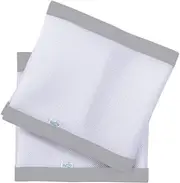 Purflo Breathable Cot Bumper | Safe Alternative to Traditional Baby Cot Bumpers | Machine Washable Mesh & Easy Install Velcro Fixings | Fits Cot Bed up to 140x70 cm | Baby Essentials | Cloud Grey