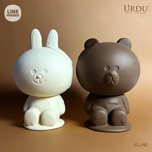 URDU福部屋LINE FRIENDS meets 7 INCH站姿公仔/ 黑巧克力熊大