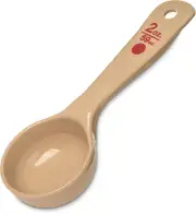 Cuchara Medidora De Plastico Measure Miser Con Mango Corto 2 Onzas Color Beige