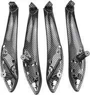 Interior Door Carbon Fiber Color Pull Handle Inside Trim Compatible for BMW 3 4 Series F30 F31 F32 F33 F34 F35 F36 F80 F82 F83 2013-2018(Set Carbon Fiber)